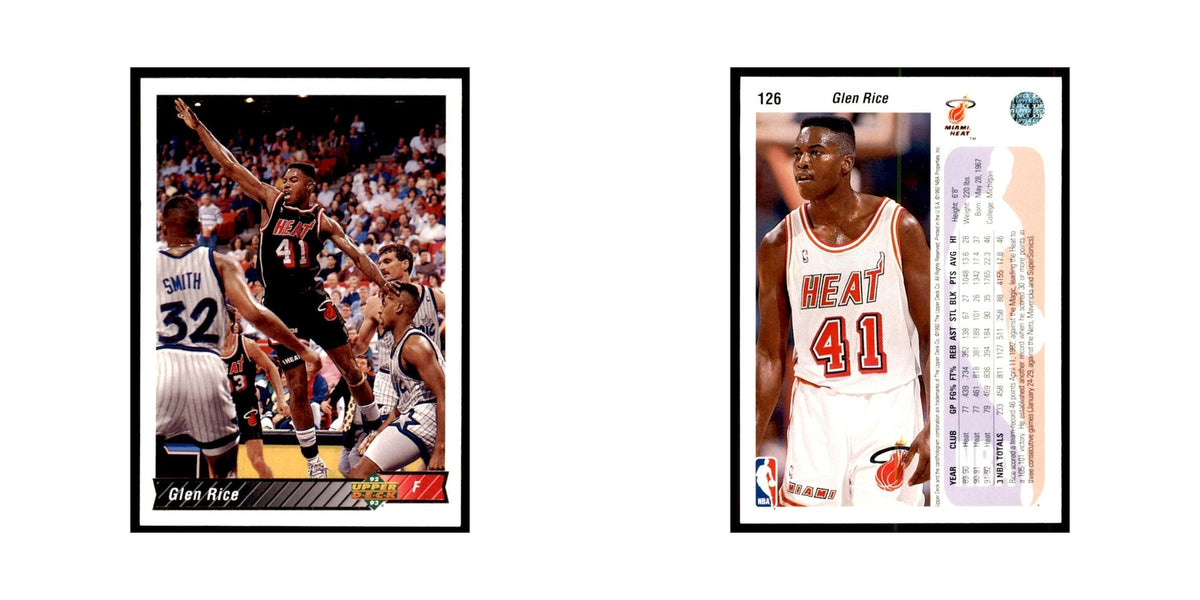 1992 Upper Deck Glen Rice Basketball Cards #126