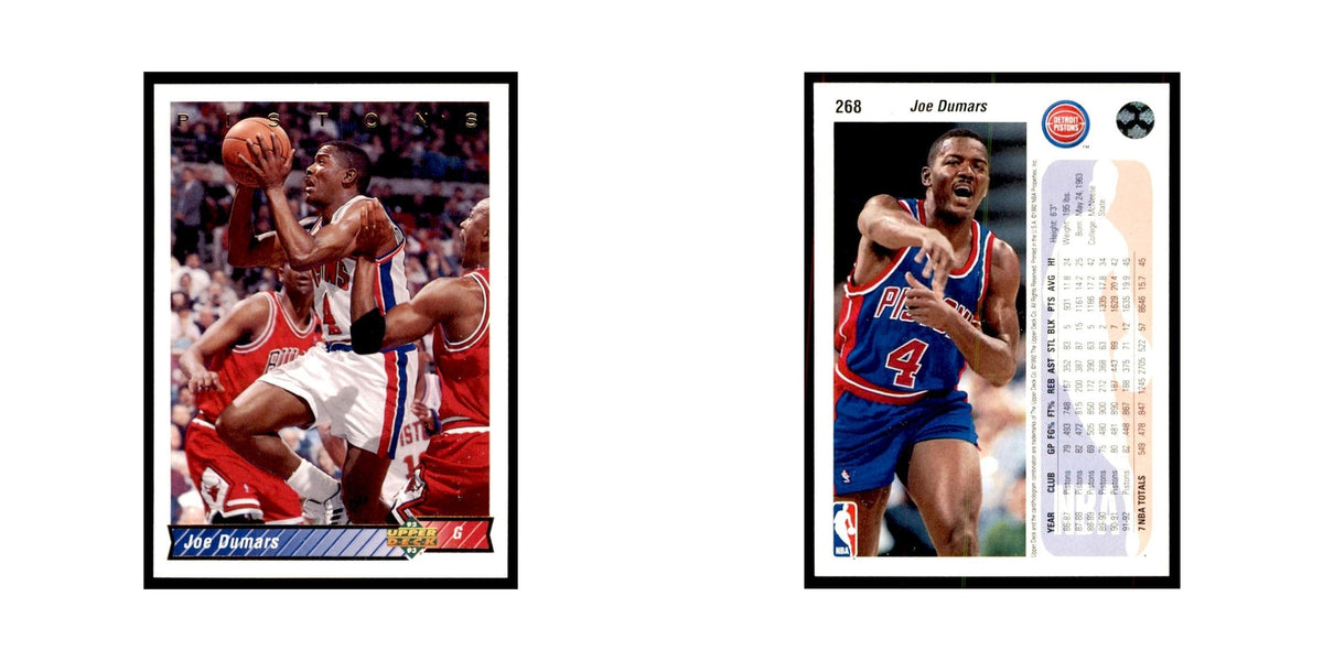 1992 Upper Deck Joe Dumars Basketball Cards #268