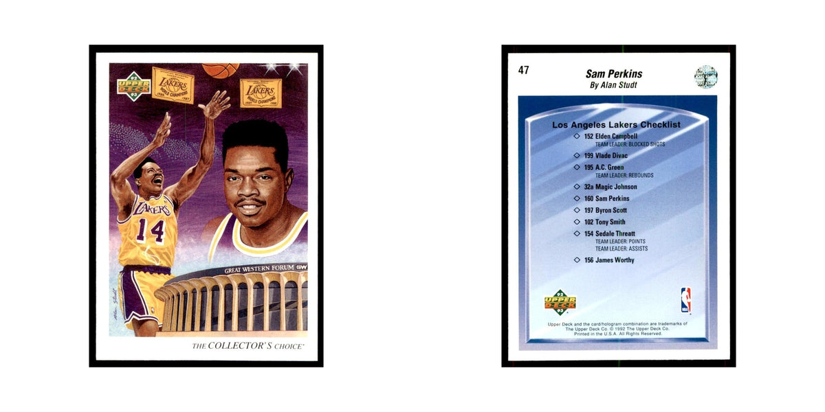 1992 Upper Deck Sam Perkins Basketball Cards #47