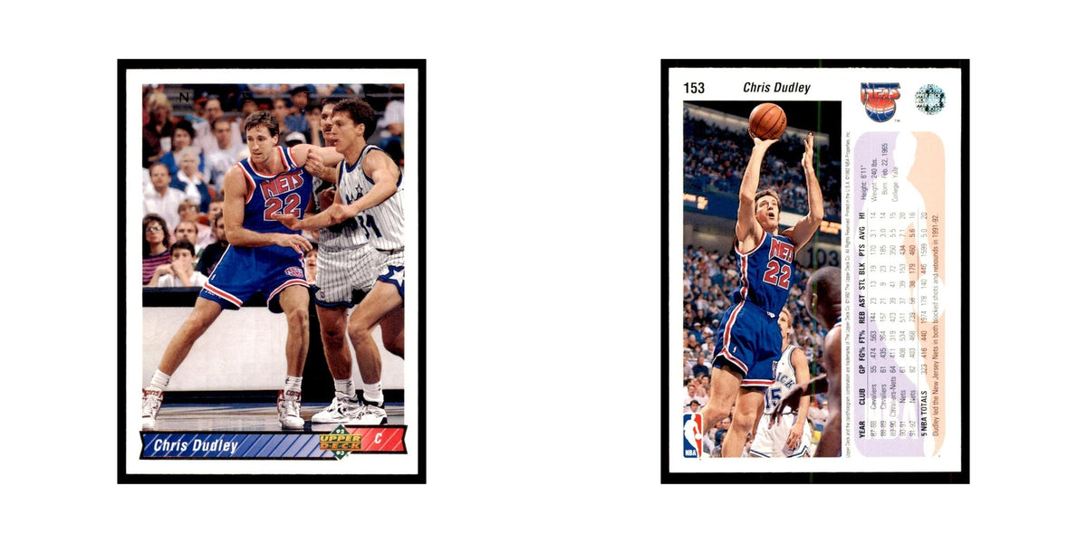 1992 Upper Deck Chris Dudley Basketball Cards #153