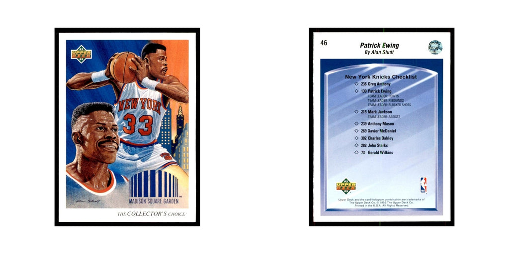 1992 Upper Deck Patrick Ewing Basketball Cards #46