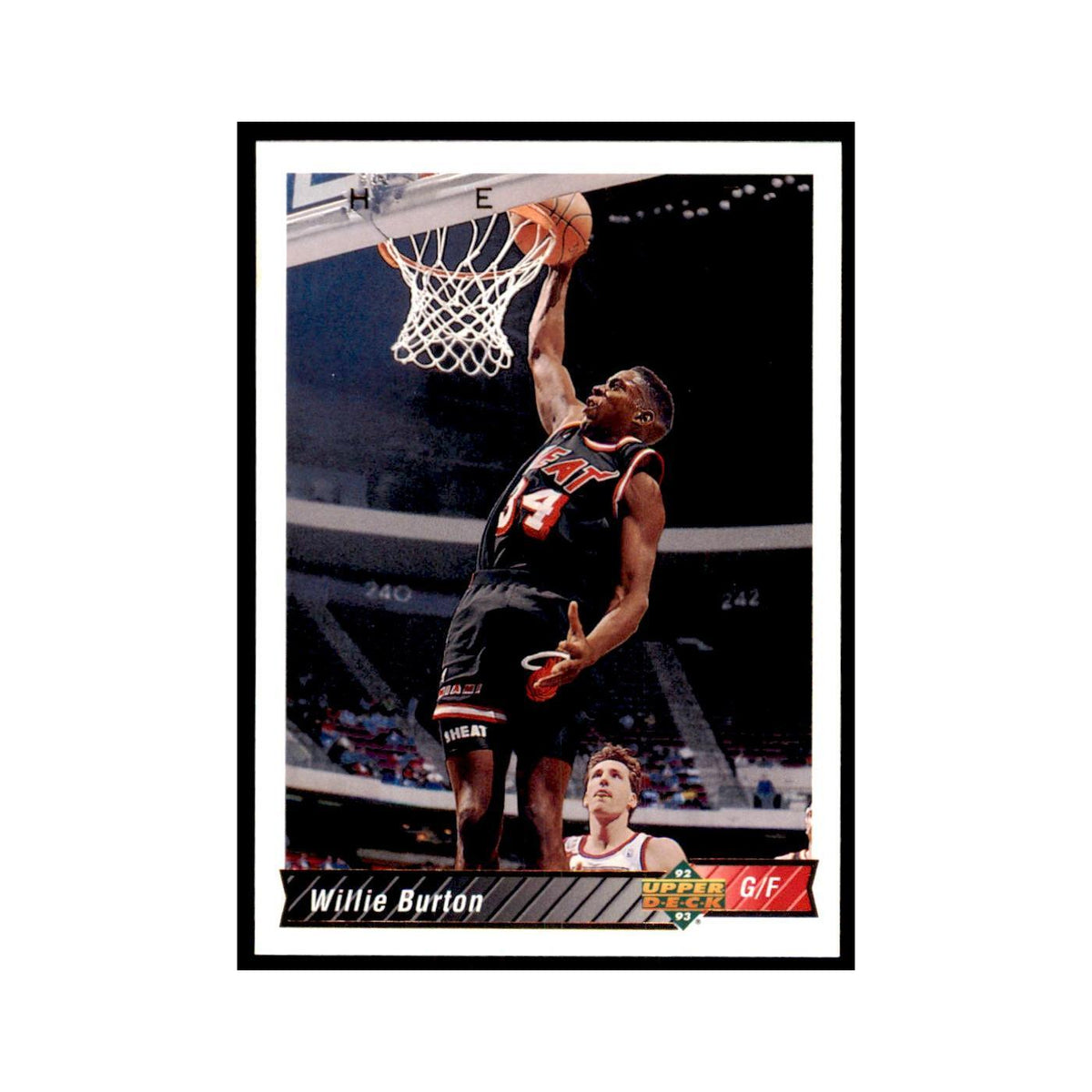 1992 Upper Deck Willie Burton Basketball Cards #128