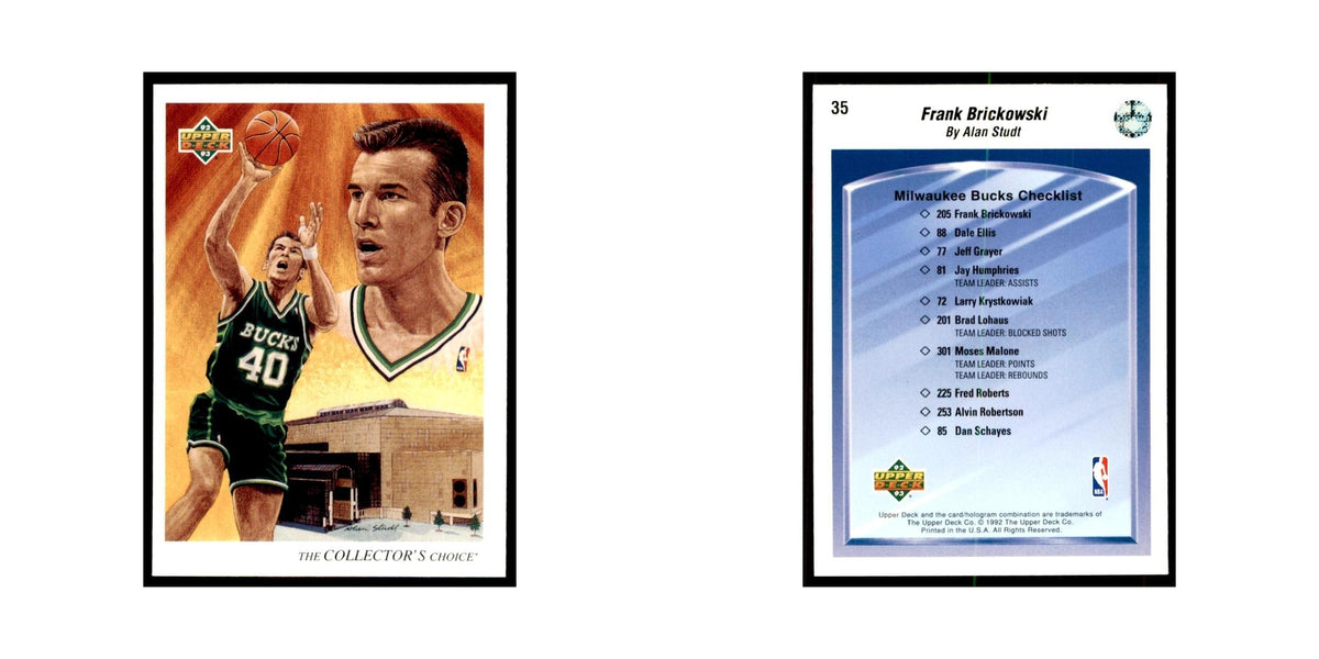 1992 Upper Deck Frank Brickowski Basketball Cards #35