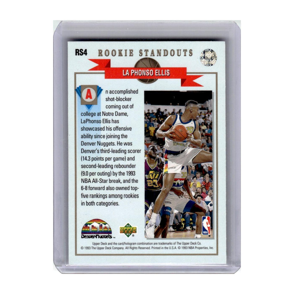 1992 Upper Deck Rookie Standouts LaPhonso Ellis Nuggets #RS4