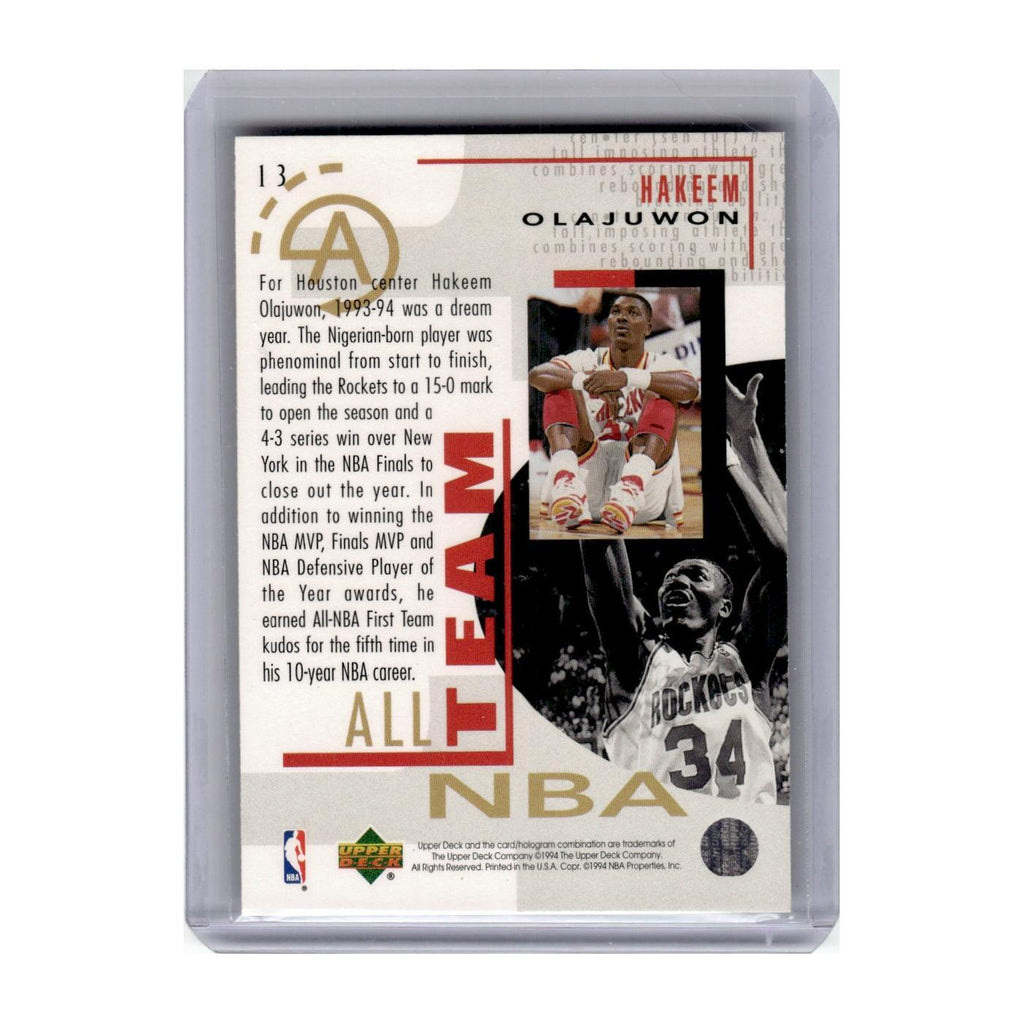 1994 Upper Deck Hakeem Olajuwon Rockets #13