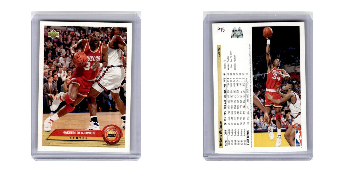 1992 Upper Deck McDonald's Hakeem Olajuwon Rockets #P15