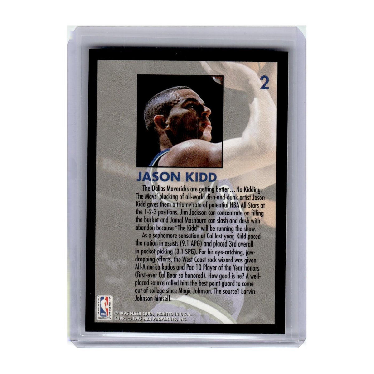 1994 Fleer Lottery Jason Kidd Mavericks #2