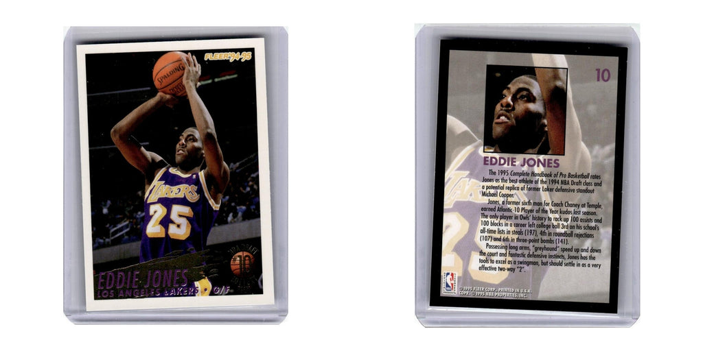 1994 Fleer Lottery Eddie Jones Lakers #10