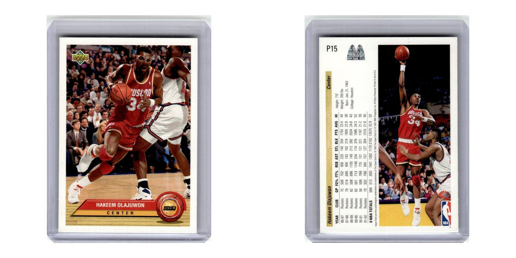 1992 Upper Deck McDonald's Hakeem Olajuwon Rockets #P15