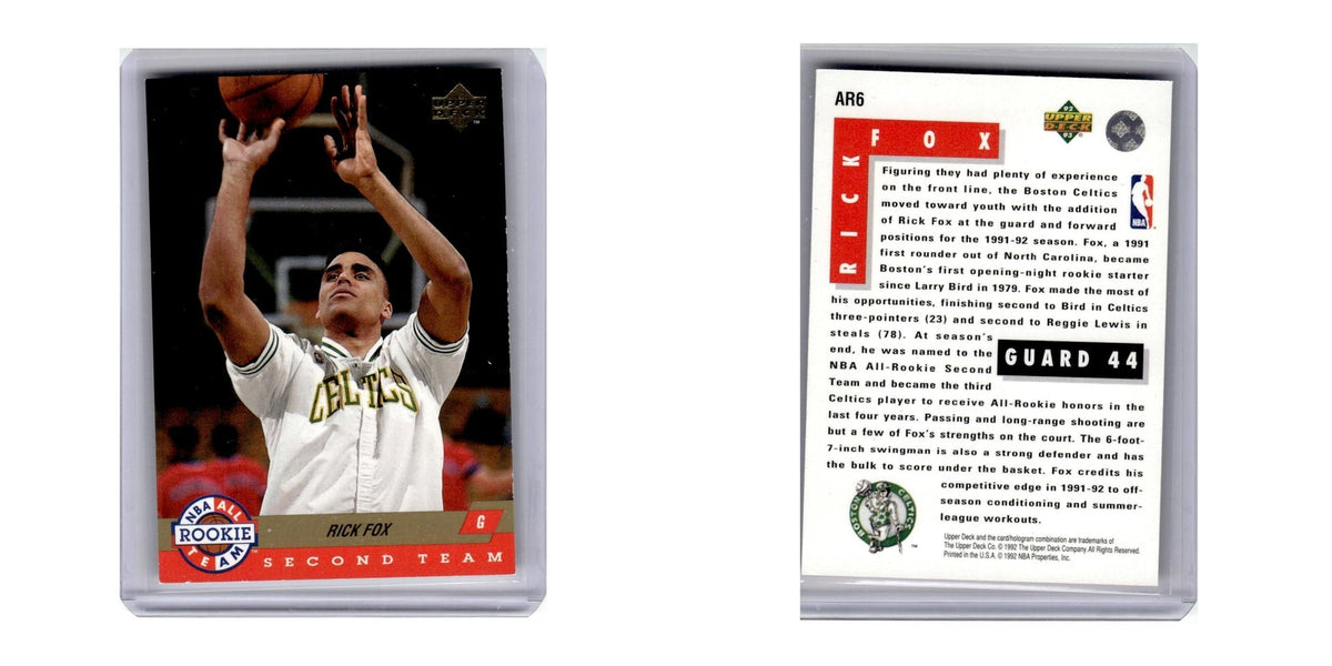 1992 Upper Deck All-Rookie Team Rick Fox Celtics #AR6