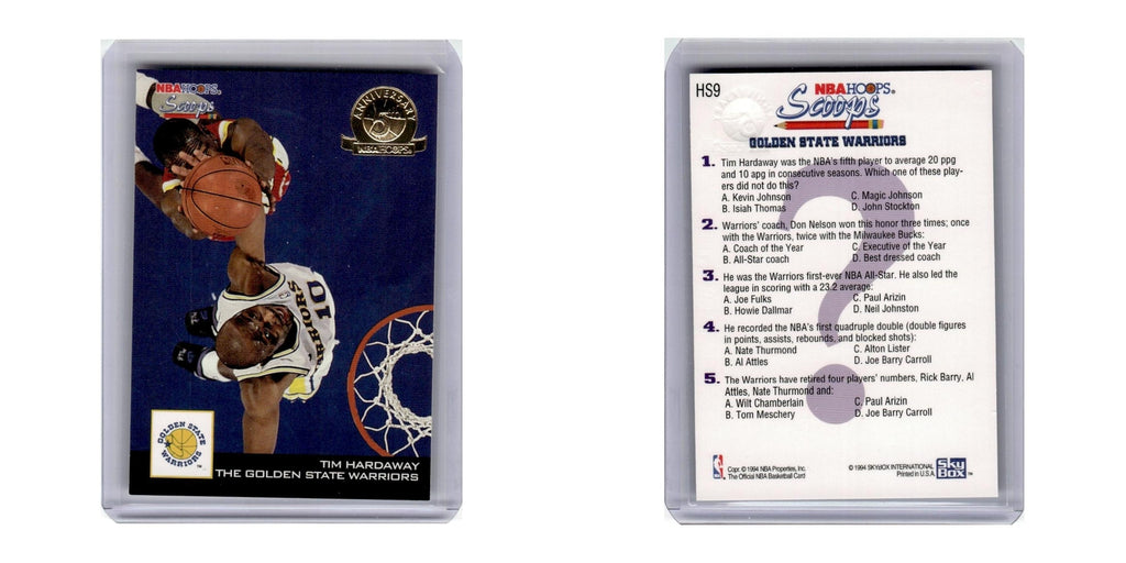 1993 Hoops Scoops Tim Hardaway Golden State Warriors #HS9