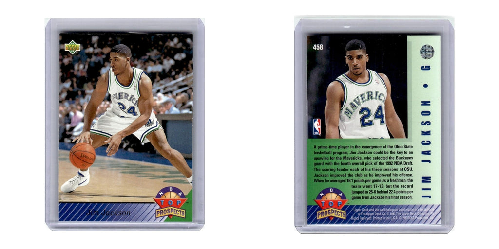 1992 Upper Deck Jim Jackson Mavericks #458