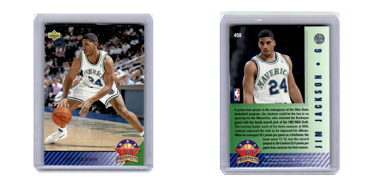 1992 Upper Deck Jim Jackson Mavericks #458