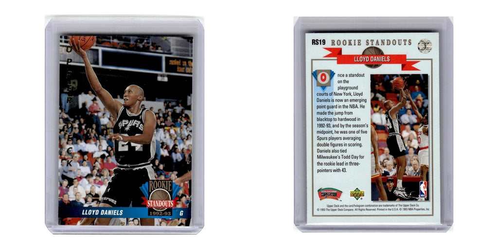 1992 Upper Deck Rookie Standouts Lloyd Daniels Spurs #RS19