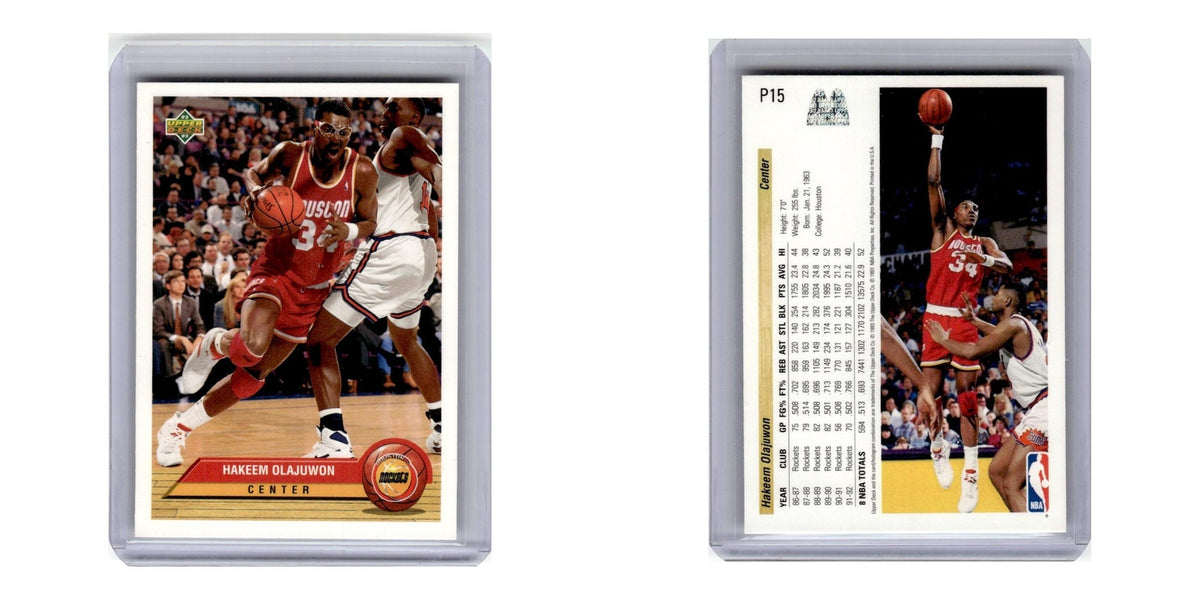 1992 Upper Deck McDonald's Hakeem Olajuwon Rockets #P15