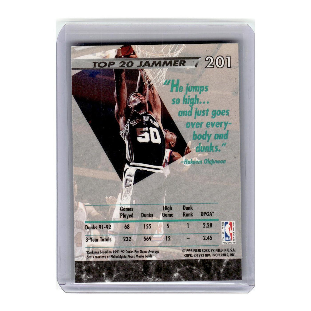 1992 Fleer Ultra David Robinson Spurs #201