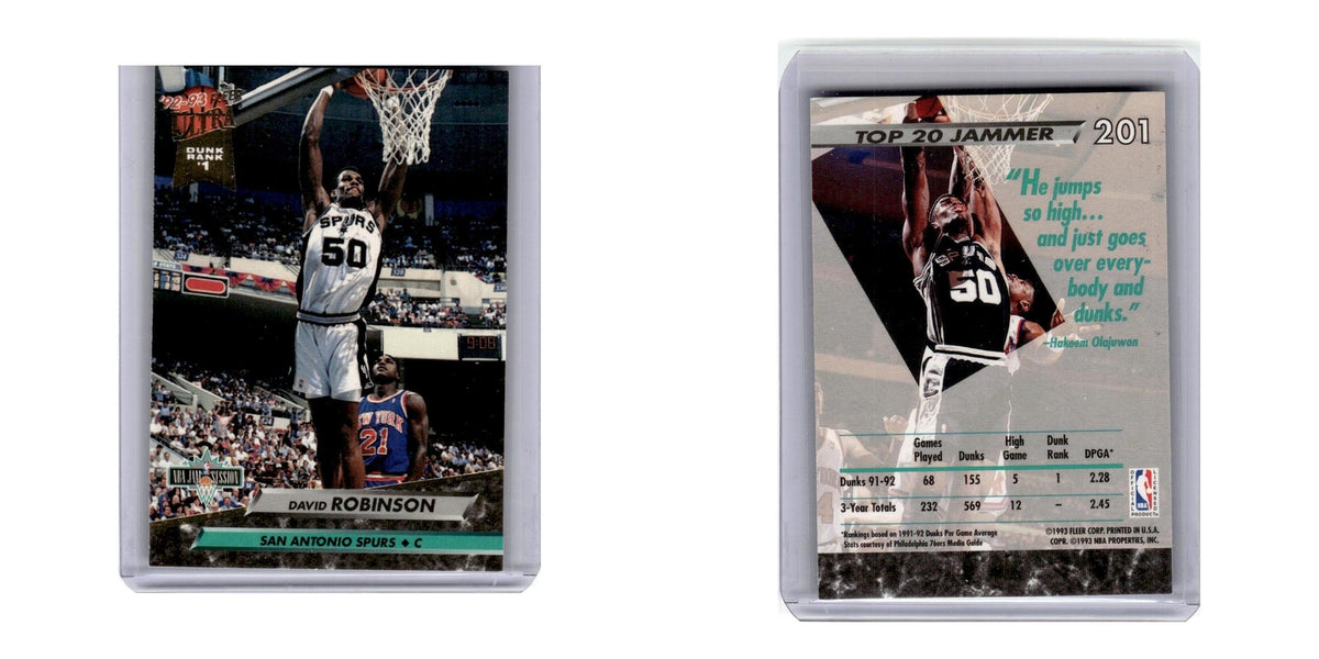 1992 Fleer Ultra David Robinson Spurs #201