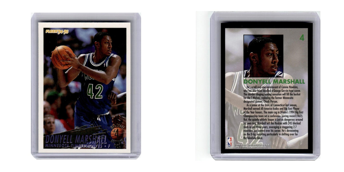 1994 Fleer Lottery Donyell Marshall Timberwolves #4