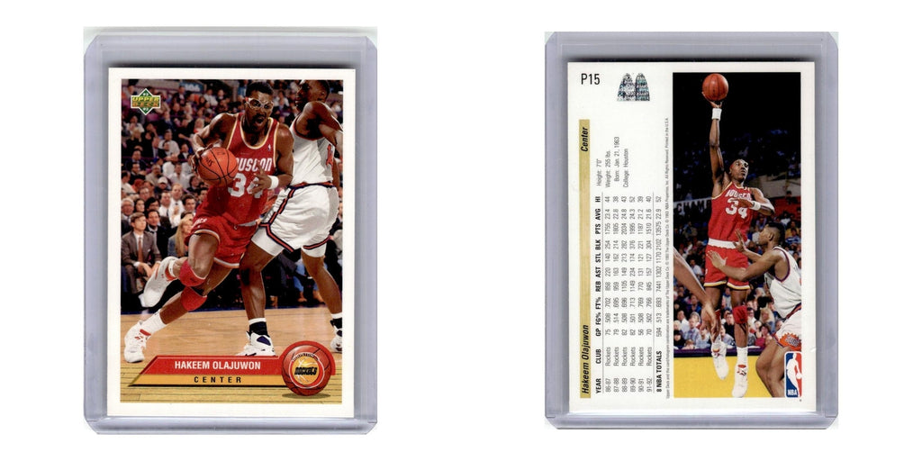 1992 Upper Deck McDonald's Hakeem Olajuwon Rockets #P15
