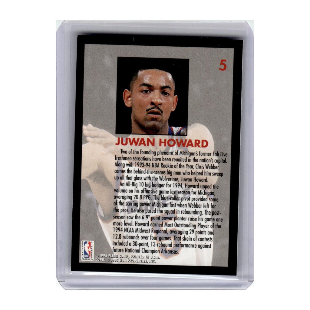 1994 Fleer Lottery Juwan Howard Washington Bullets #5