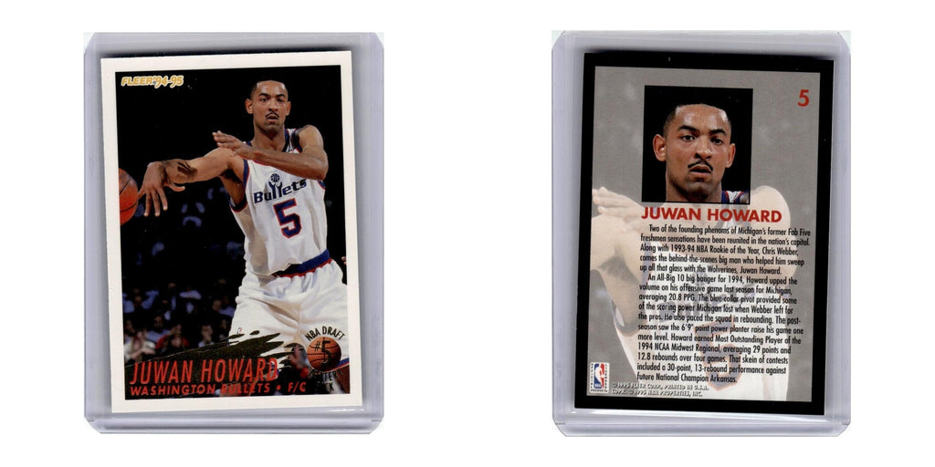 1994 Fleer Lottery Juwan Howard Washington Bullets #5