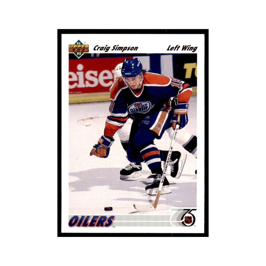 1991 Upper Deck Craig Simpson Hockey Cards #286