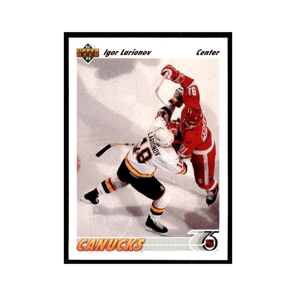 1991 Upper Deck Igor Larionov Hockey Cards #298
