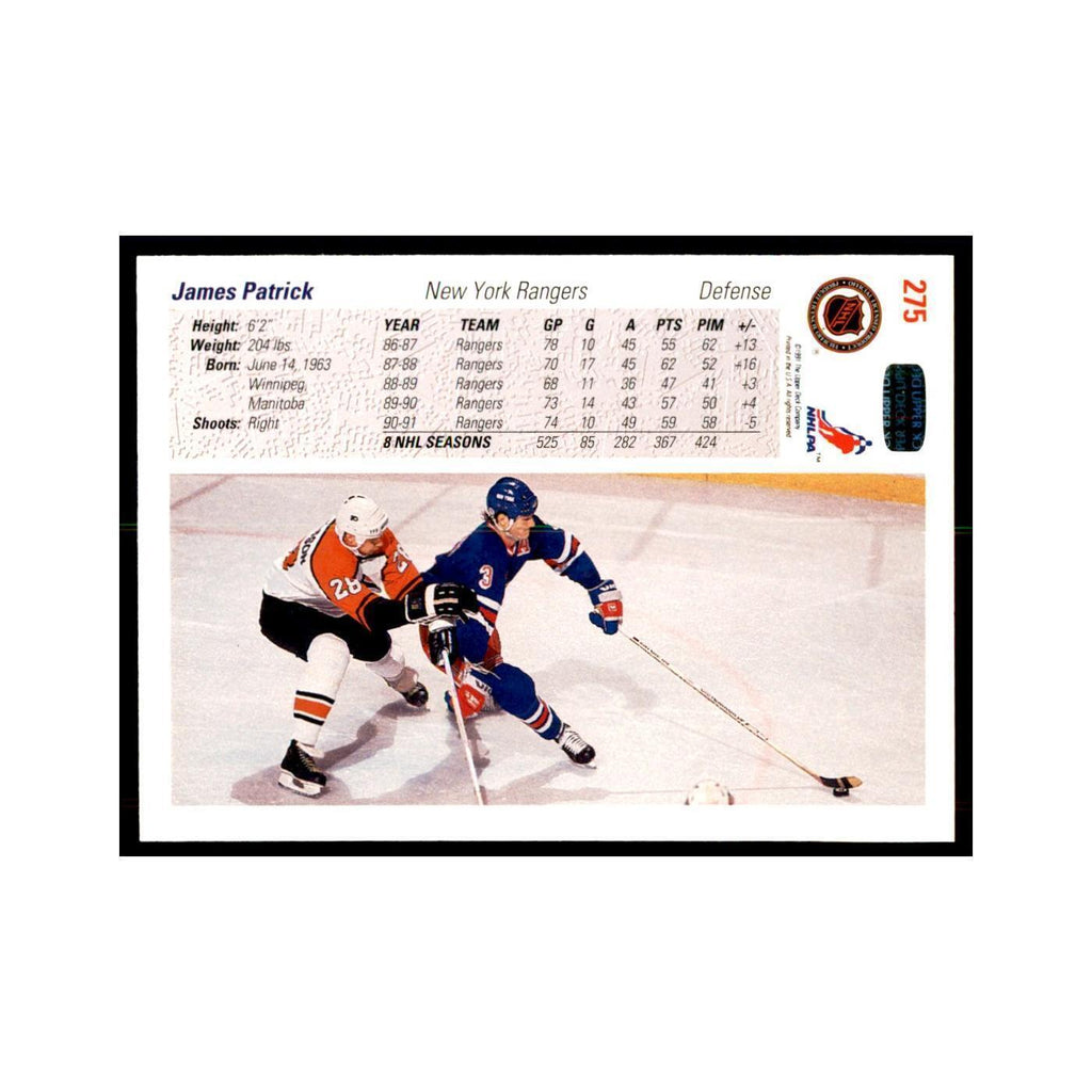 1991 Upper Deck James Patrick Hockey Cards #275