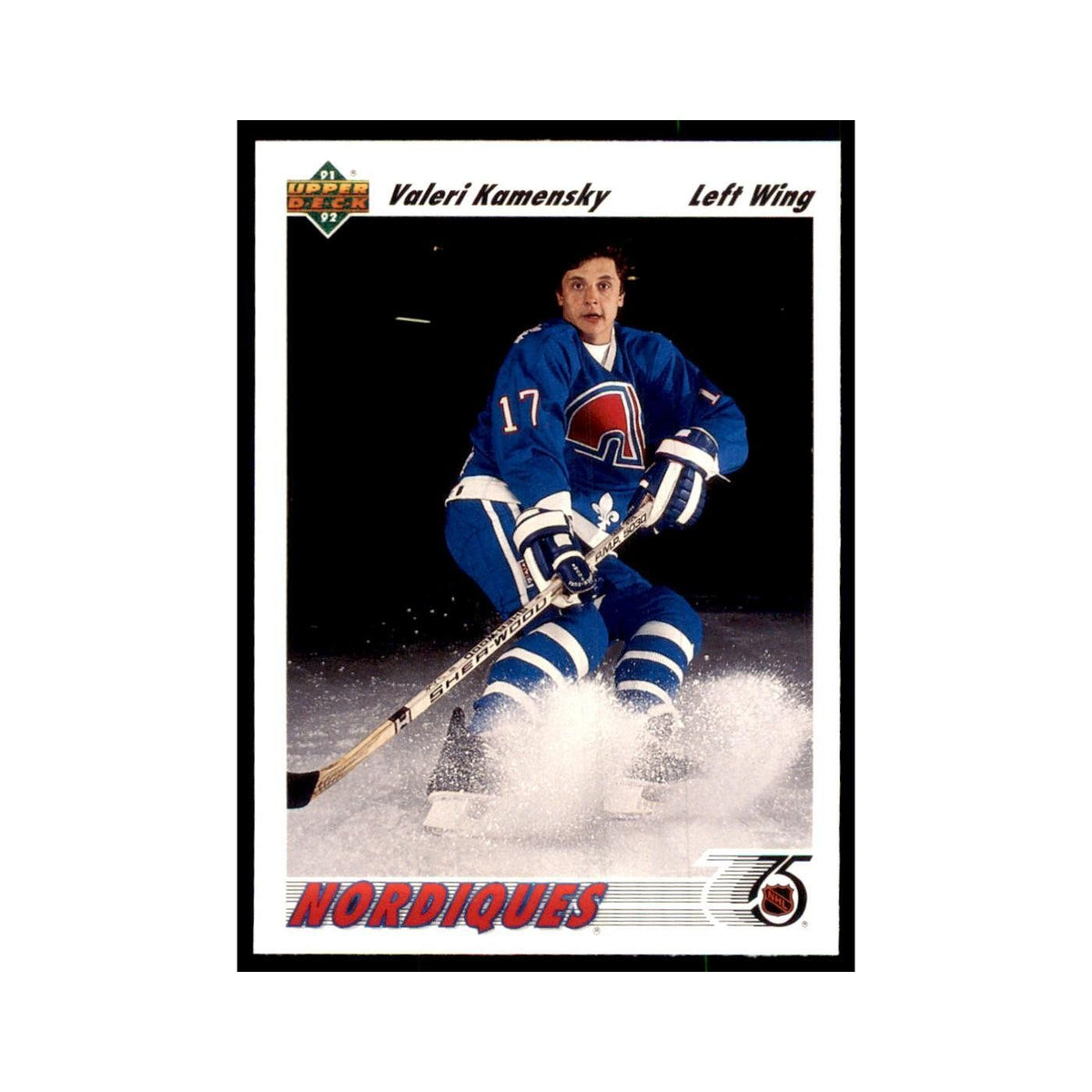 1991 Upper Deck Valeri Kamensky Hockey Cards #273