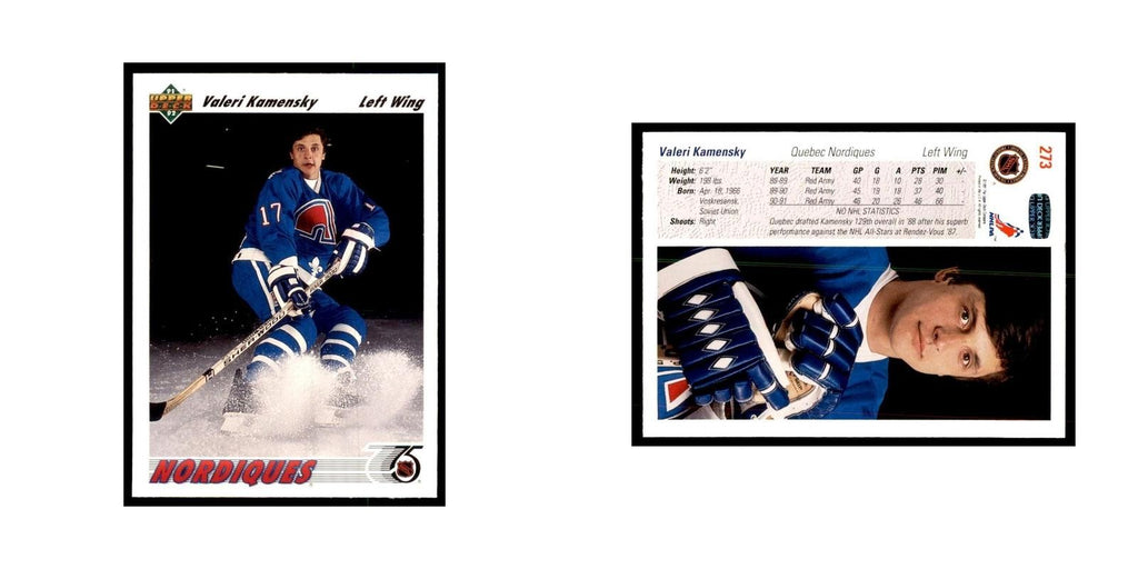 1991 Upper Deck Valeri Kamensky Hockey Cards #273