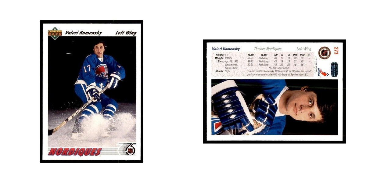 1991 Upper Deck Valeri Kamensky Hockey Cards #273