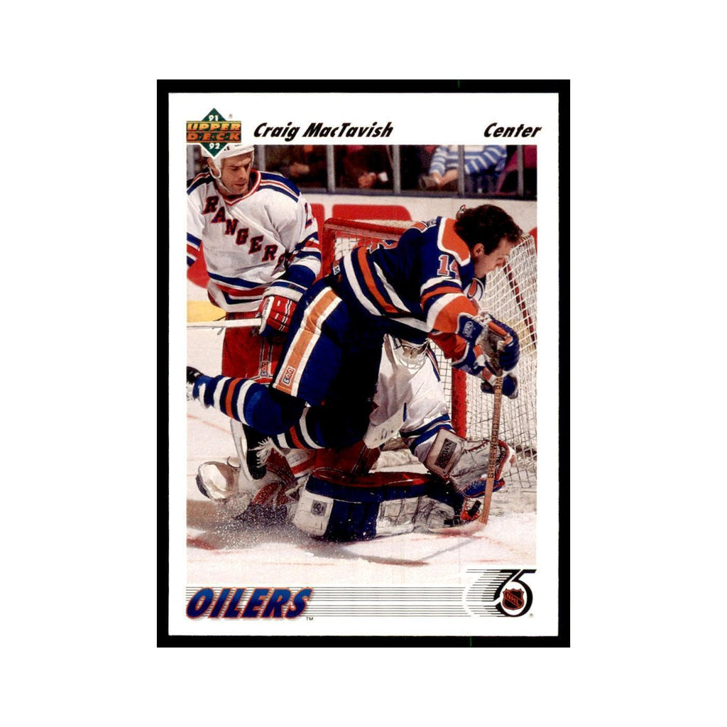 1991 Upper Deck Craig MacTavish Hockey Cards #284