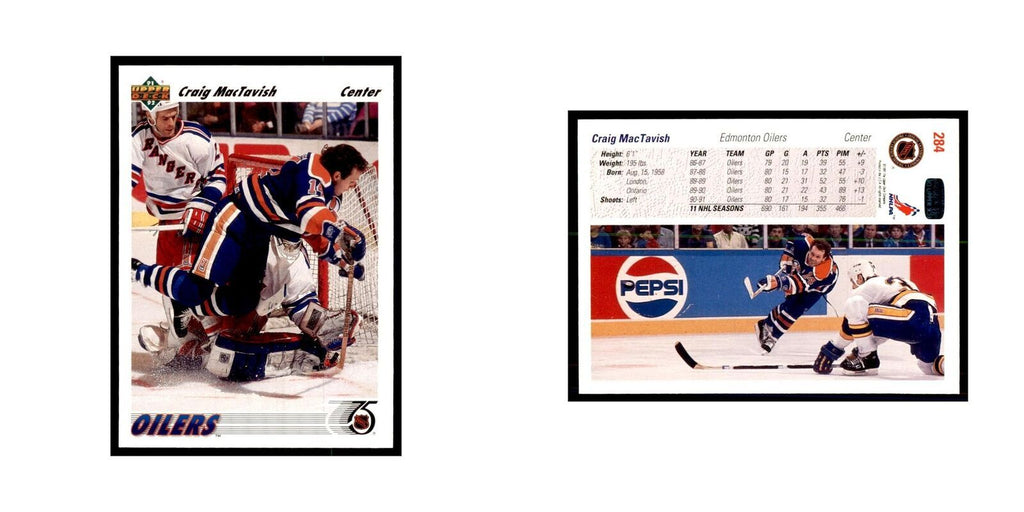 1991 Upper Deck Craig MacTavish Hockey Cards #284