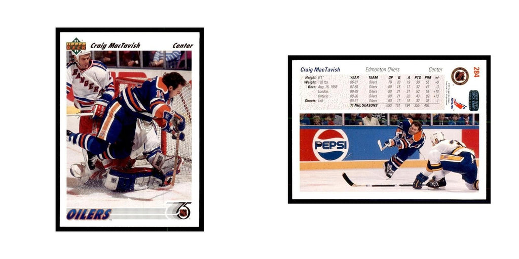 1991 Upper Deck Craig MacTavish Hockey Cards #284