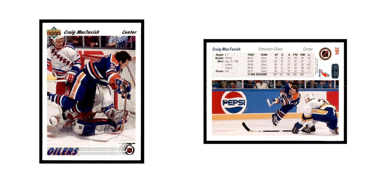 1991 Upper Deck Craig MacTavish Hockey Cards #284