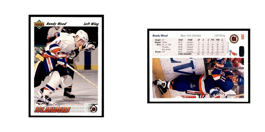 1991 Upper Deck Randy Wood Hockey Cards #289