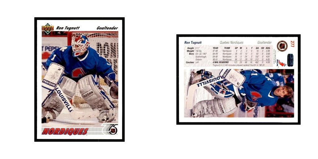 1991 Upper Deck Ron Tugnutt Hockey Cards #277