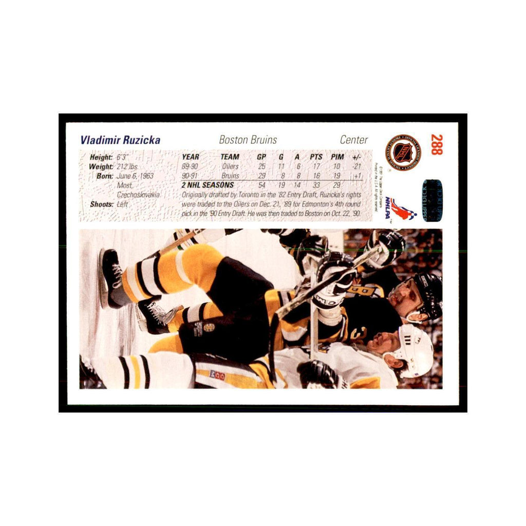 1991 Upper Deck Vladimir Ruzicka Hockey Cards #288