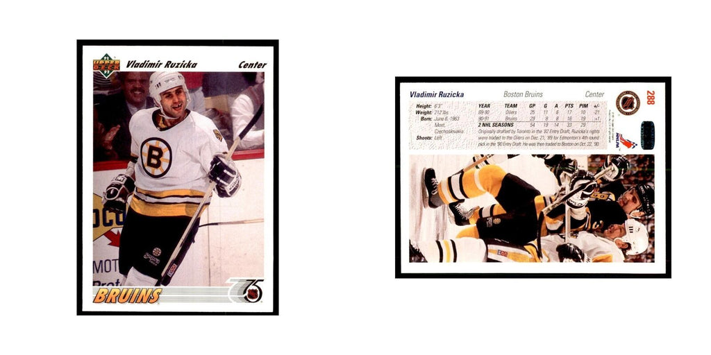 1991 Upper Deck Vladimir Ruzicka Hockey Cards #288