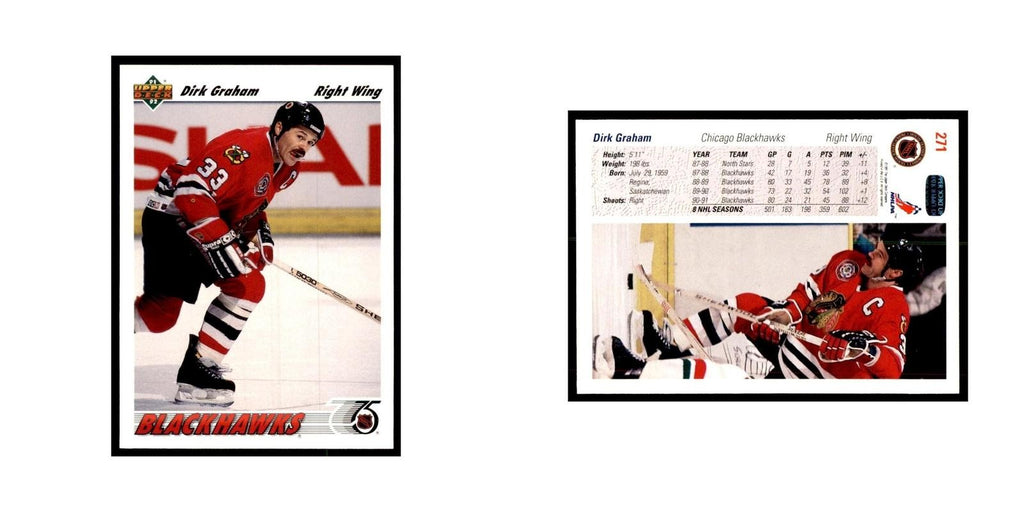 1991 Upper Deck Dirk Graham Hockey Cards #271