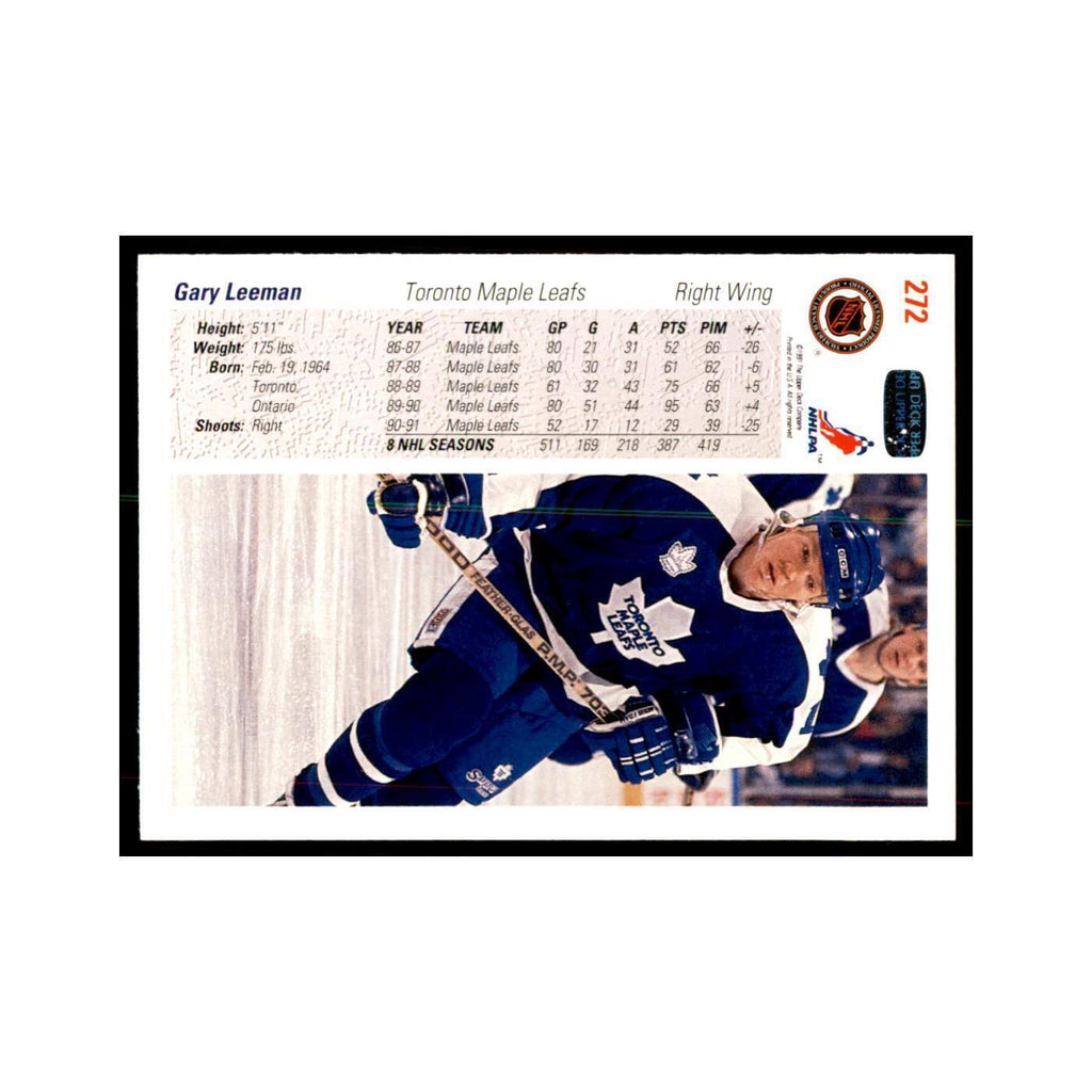 1991 Upper Deck Gary Leeman Hockey Cards #272