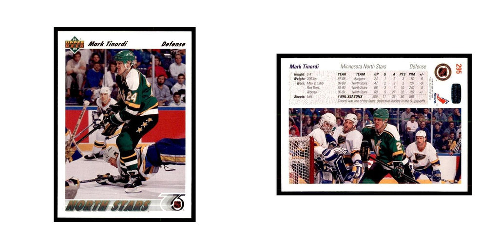1991 Upper Deck Mark Tinordi Hockey Cards #295