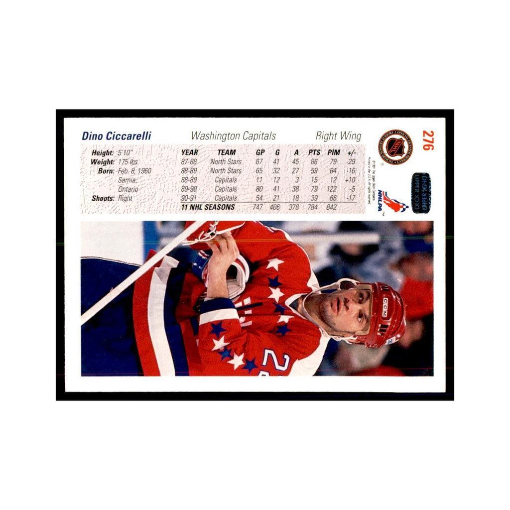 1991 Upper Deck Dino Ciccarelli Hockey Cards #276