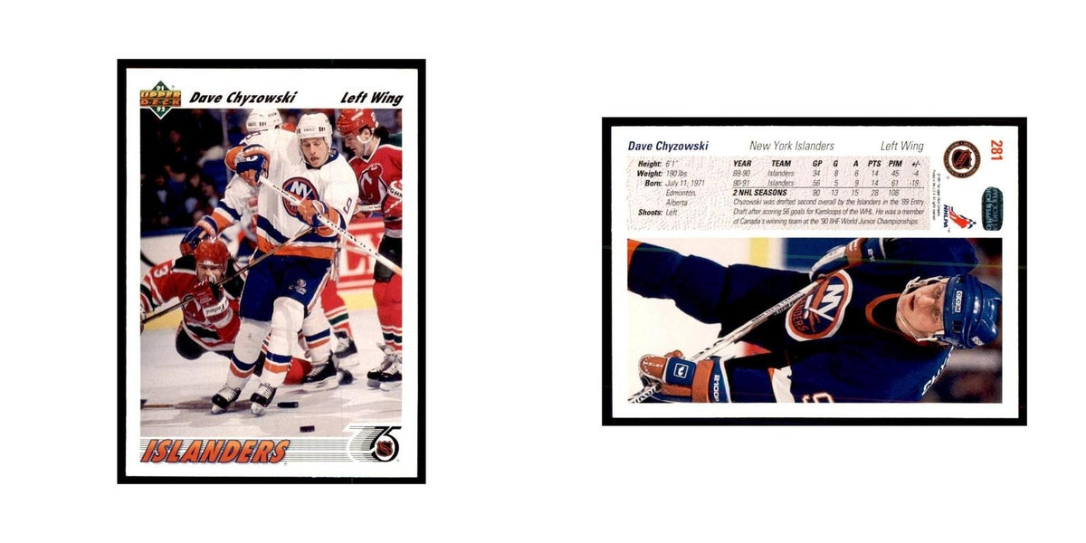 1991 Upper Deck Dave Chyzowski Hockey Cards #281