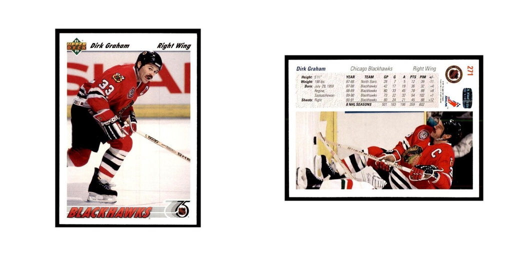 1991 Upper Deck Dirk Graham Hockey Cards #271