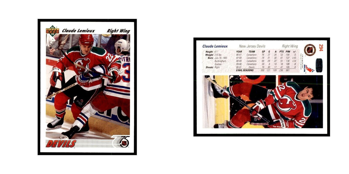 1991 Upper Deck ClaudeLemieux Hockey Cards #294