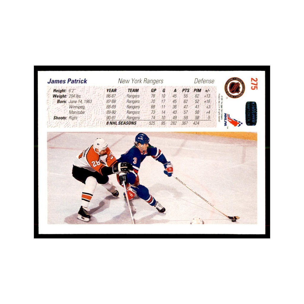 1991 Upper Deck James Patrick Hockey Cards #275