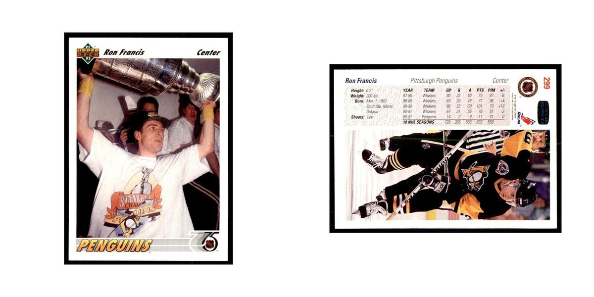 1991 Upper Deck Ron Francis Hockey Cards #299