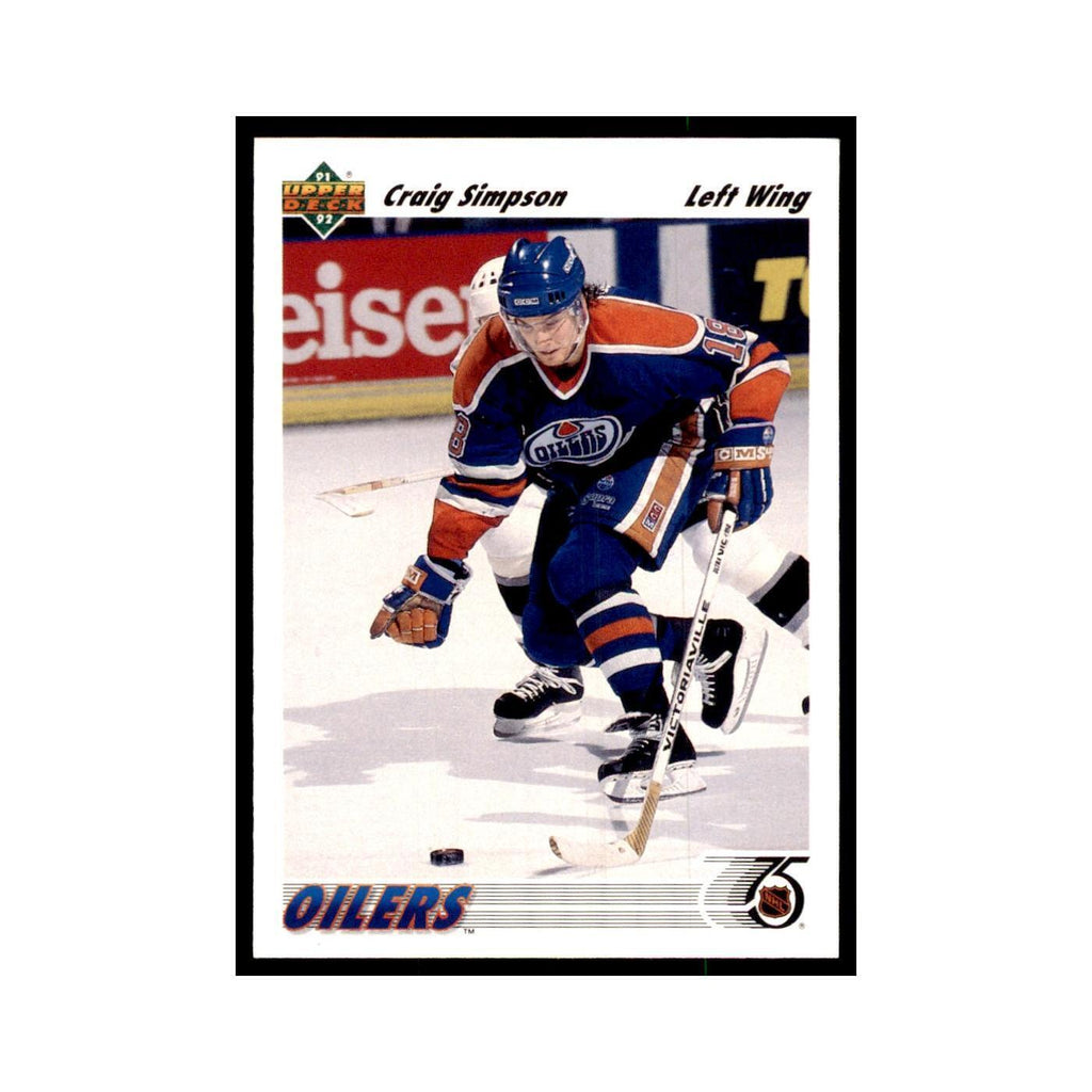 1991 Upper Deck Craig Simpson Hockey Cards #286