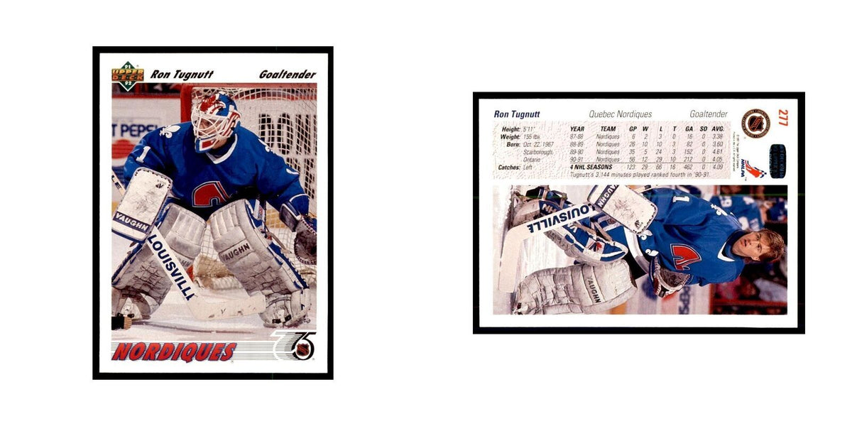 1991 Upper Deck Ron Tugnutt Hockey Cards #277